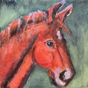Red horse painting