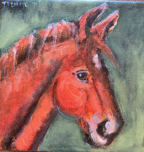 Red horse painting