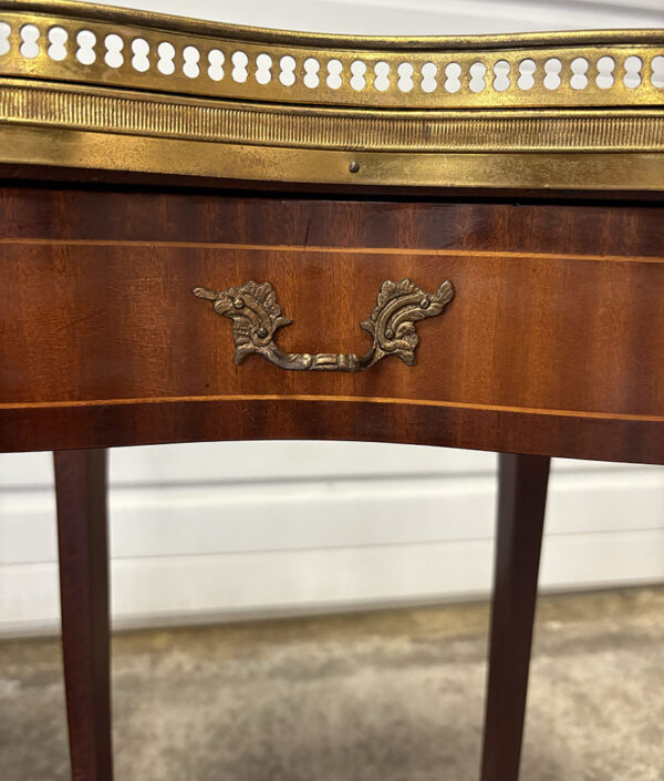 Pair of Kidney Shaped Bedside Tables