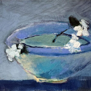 Bowl with White Flowers